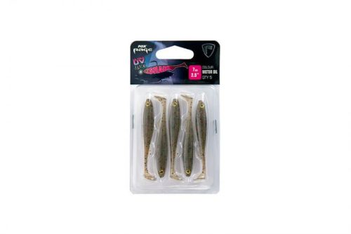 FOX Rage Slick Shad Motor Oil Ultra UV Packs Gumihalak 7cm