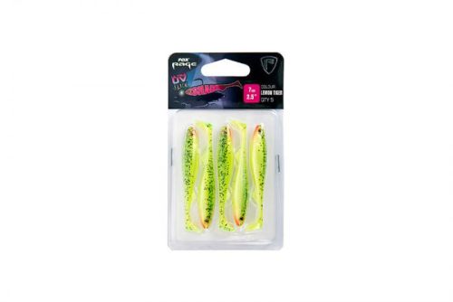 FOX Rage Slick Shad Lemon Tiger Ultra UV Packs Gumihalak 7cm