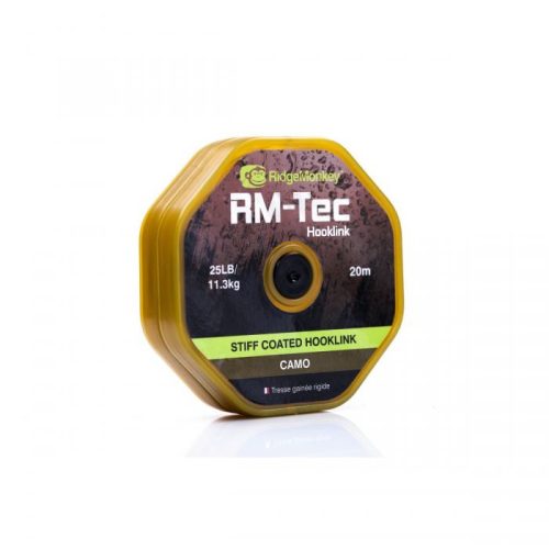 Ridgemonkey RM-Tec Bevonatos Előkezsinór Weed Green 20m 25lb