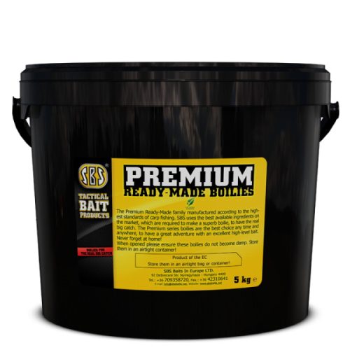 SBS Premium Ready-Made Boilies 5kg Ace Lobworm 14mm