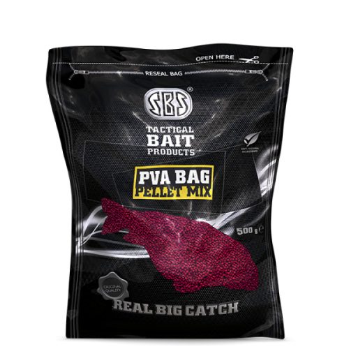 SBS PVA Bag Pellet Mix 3mm 500g Strawberry Jam