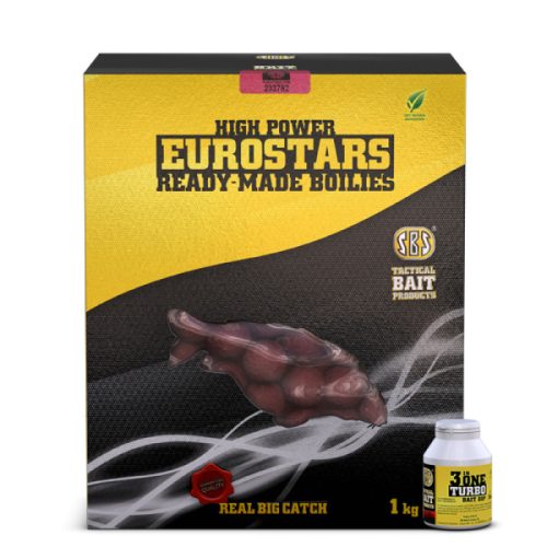 SBS Eurostar Ready-Made Boilies + 50ml Turbo Bait Dipp Cocoshell 20mm