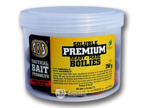 SBS Soluble Premium Ready-Made Boilies 250g 16-20mm Lobworm