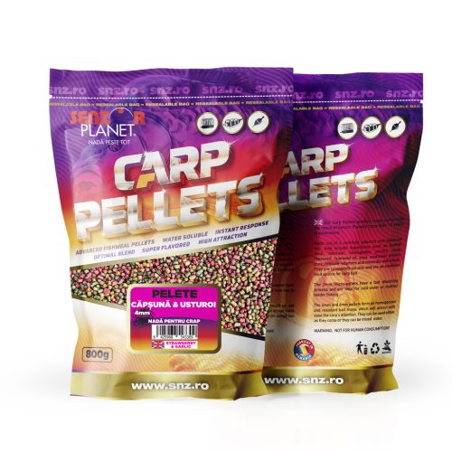 Senzor Planet Pellet Fluo Porral 1kg Fokhagyma-Eper