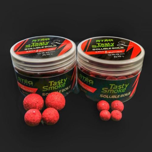 Stég Product Tasty Smoke Soluble Boilie 10-12mm Krill & N-Butyric 70g