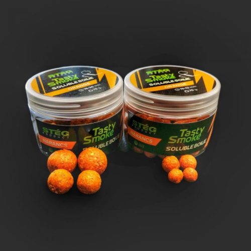 Stég Product Tasty Smoke Soluble Boilie 16-20mm Orange 70g