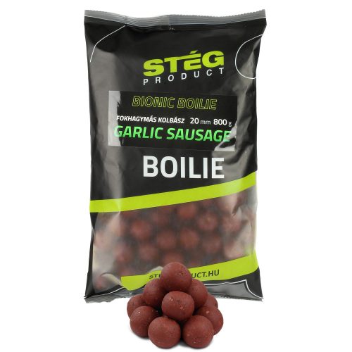 Stég product bionic boilies oldódó bojli garlic-sausage 20mm 800g