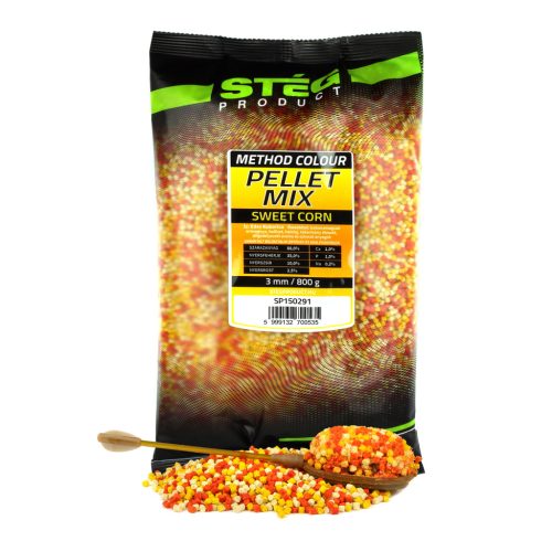 Stég product pellet mix sweet corn 3mm 800g