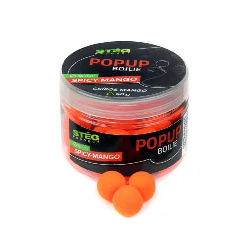 Stég product pop up boilies 16mm 50g spicy-mango