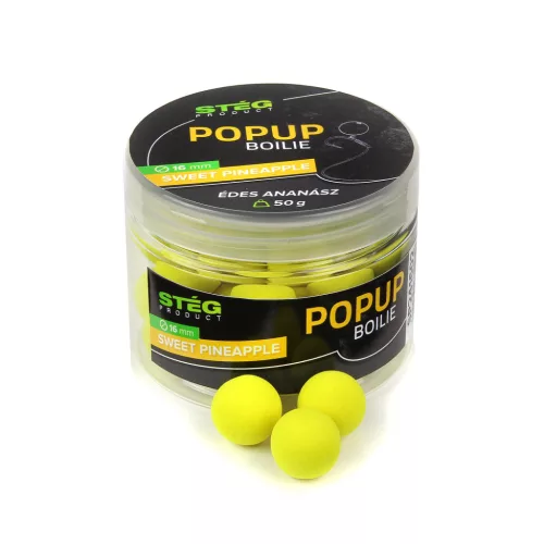 Stég product pop up boilies 16mm 50g sweet pineapple