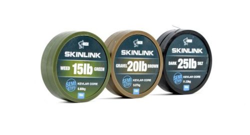 Nash Skinlink Semi-Stiff Előkezsinór 10m 15lb Weed