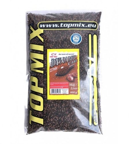 Top Mix Dynamic Carp Etető Pellet Máj 800g