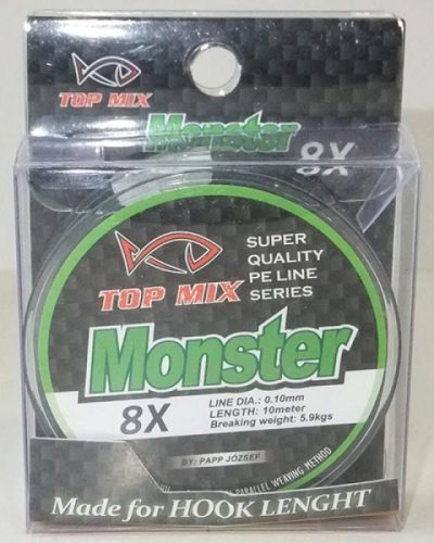 Top Mix X8 Monster Előkezsinór 0.10mm 10m