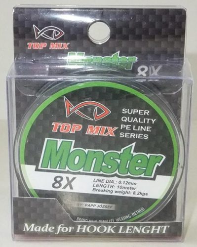 Top Mix X8 Monster Előkezsinór 0.12mm 10m