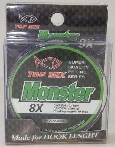 Top Mix X8 Monster Előkezsinór 0.16mm 10m