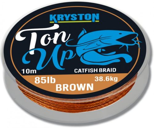 Kryston Ton Up Catfish Braid Zsinór Gravel Brown 10m 85lb