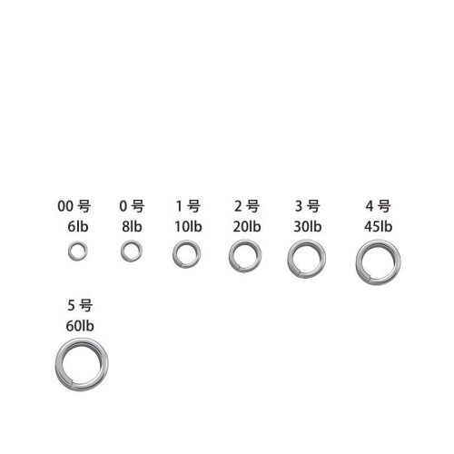 Yaire 806 Split Ring Silver kulcskarika 60lb 5-ös